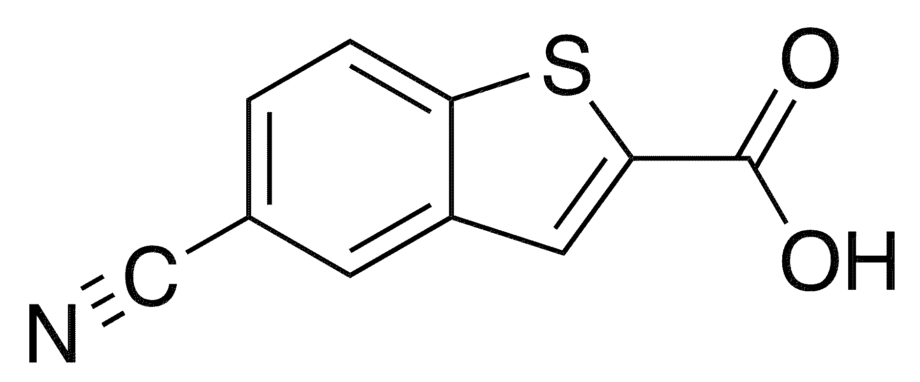 5-Cyano-1-benzothiophene-2-carboxylic acid - Chemical structure and product image