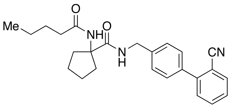 N-[(2â€™-Cyano[1,1â€™-biphenyl]-4-yl)methyl]-1-[(1-oxopentyl)amino]cyclopentanecarboxamide - Chemical structure and product image
