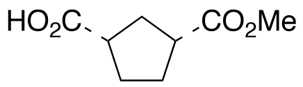 (1R,3S)-1,3-Cyclopentanedicarboxylic Acid 1-Methyl Ester - Chemical structure and product image