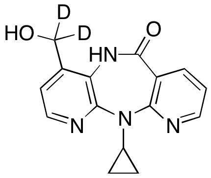 11-Cyclopropyl-5,11-dihydro-4-(hydroxymethyl)-6H-dipyrido[3,2-b:2,3-e][1,4] diazepin-6-one-d2 - Chemical structure and product image