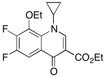 1-Cyclopropyl-8-ethoxy-6,7-difluoro-1,4-dihydro-4-oxo-3-quinolinecarboxylic Acid Ethyl Ester - Chemical structure and product image