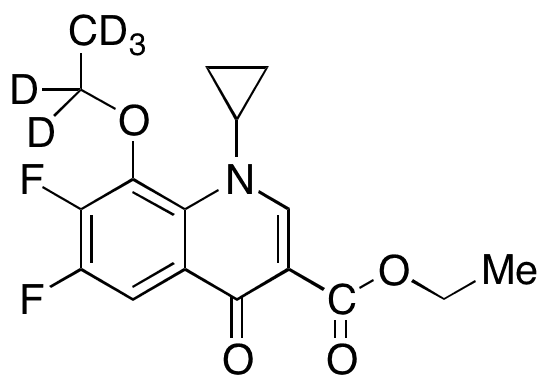 1-Cyclopropyl-8-ethoxy-6,7-difluoro-1,4-dihydro-4-oxo-3-quinolinecarboxylic Acid Ethyl Ester-d5 - Chemical structure and product image
