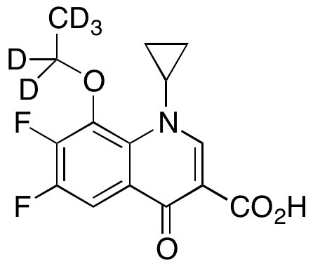 1-Cyclopropyl-8-ethoxy-6,7-difluoro-1,4-dihydro-4-oxo-3-quinolinecarboxylic Acid-d5 - Chemical structure and product image