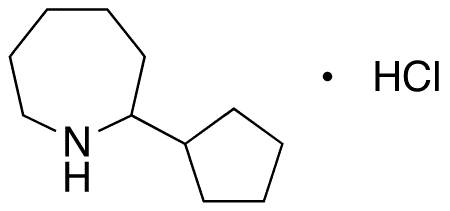 2-Cyclopentylhexahydro-1H-azepine Hydrochloride - Chemical structure and product image