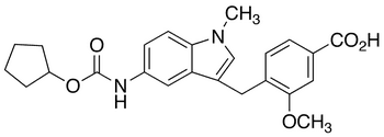 4-[[5-[[(Cyclopentyloxy)carbonyl]amino]-1-methyl-1H-indol-3-yl]methyl]-3-methoxybenzoic Acid - Chemical structure and product image