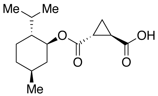 (1S,2S)-Cyclopropane-1,2-dicarboxylic Acid Monomenthyl Ester - Chemical structure and product image
