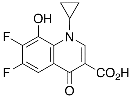 1-Cyclopropyl-6,7-difluoro-1,4-dihydro-8-hydroxy-4-oxo-3-quinolinecarboxylic Acid - Chemical structure and product image