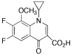 1-Cyclopropyl-6,7-difluoro-8-methoxy-4-oxo-1,4-dihydroquinoline-3-carboxylic Acid - Chemical structure and product image