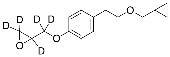 [[4-[2-(Cyclopropylmethoxy)ethyl]phenoxy]methyl]oxirane-d5 - Chemical structure and product image