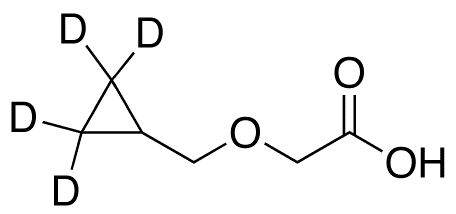2-(Cyclopropylmethoxy-d4)-acetic Acid - Chemical structure and product image