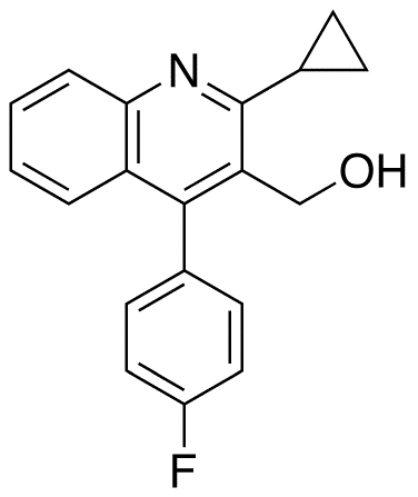2-Cyclopropyl-4-(4-fluorophenyl)-3-quinolinemethanol - Chemical structure and product image