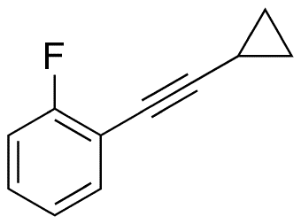 Cyclopropyl 2-Fluorophenylacetylene - Chemical structure and product image