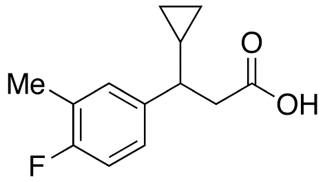 beta-Cyclopropyl-4-fluoro-3-methylbenzenepropanoic acid - Chemical structure and product image
