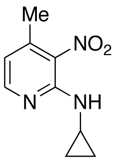N-Cyclopropyl-4-methyl-3-nitro-2-pyridinamine - Chemical structure and product image