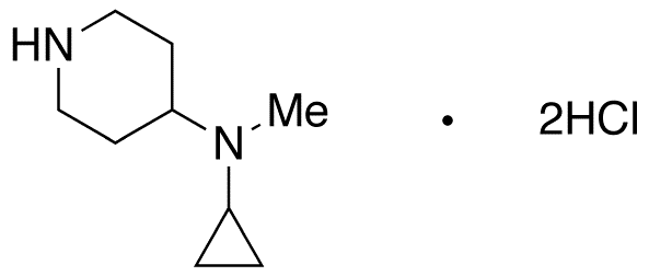 N-Cyclopropyl-N-methyl-4-piperidinamine Hydrochloride - Chemical structure and product image