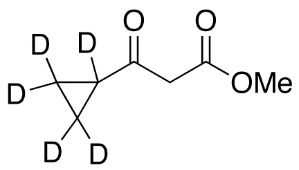 3-Cyclopropyl-3-oxopropanoic-d5 Acid Methyl Ester - Chemical structure and product image