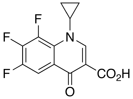 1-Cyclopropyl-6,7,8-trifluoro-1,4-dihydro-4-oxo-3-quinolinecarboxylic Acid - Chemical structure and product image
