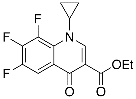 1-Cyclopropyl-6,7,8-trifluoro-1,4-dihydro-4-oxo-3-quinolinecarboxylic Acid Ethyl Ester - Chemical structure and product image