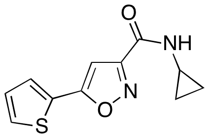 N-Cyclopropyl-5-(thiophen-2-yl)isoxazole-3-carboxamide - Chemical structure and product image
