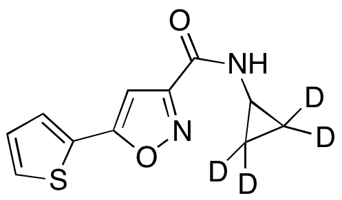 N-Cyclopropyl-5-(thiophen-2-yl)isoxazole-3-carboxamide -d4 - Chemical structure and product image