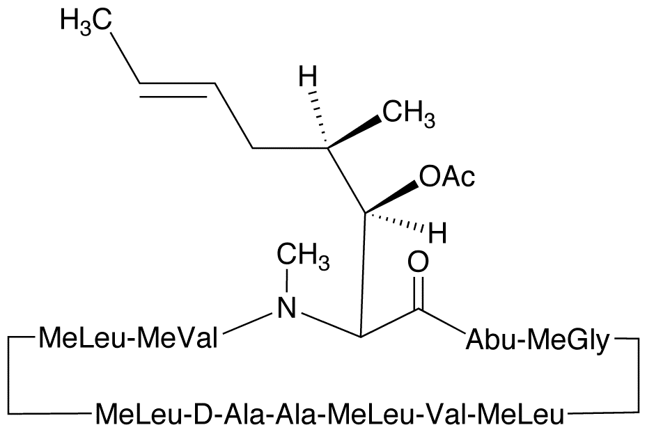 Cyclosporin A Acetate - Chemical structure and product image