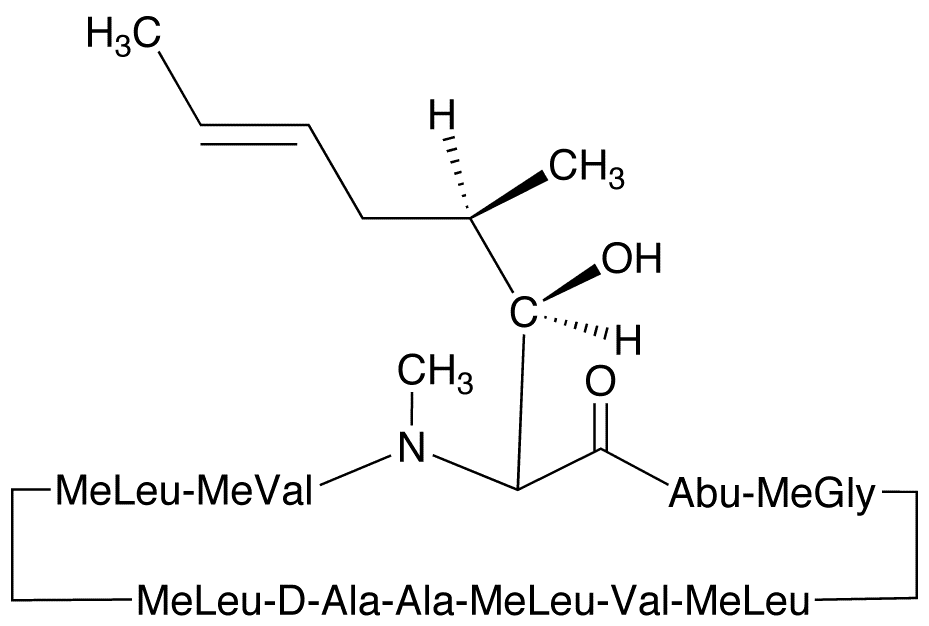 Cyclosporin A - Chemical structure and product image