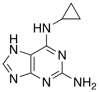 N6-Cyclopropyl-9H-purine-2,6-diamine Methanolate - Chemical structure and product image