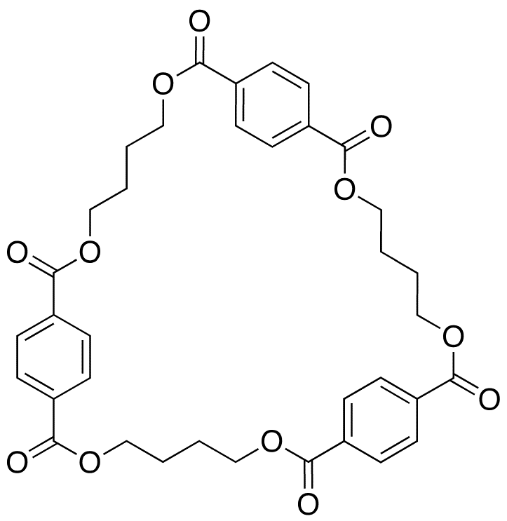 Cyclotris(1,4-butylene Terephthalate) - Chemical structure and product image