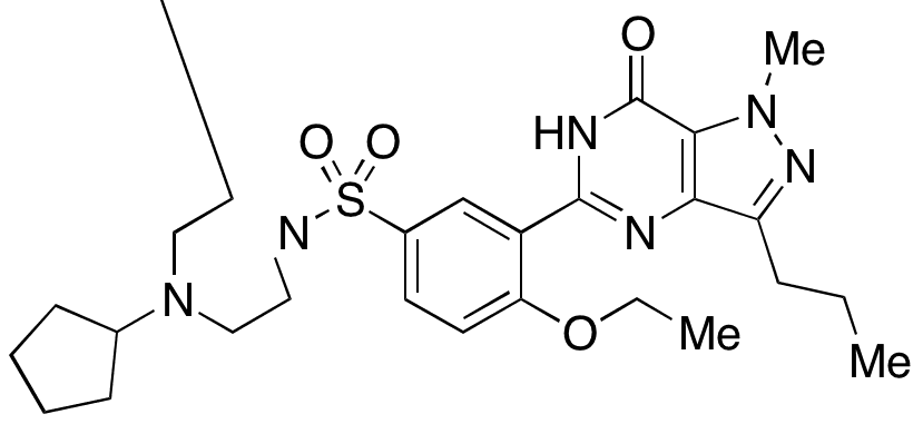 5-(5-((4-Cyclopentylpiperazin-1-yl)sulfonyl)-2-ethoxyphenyl)-1-methyl-3-propyl-1H-pyrazolo[4,3-d]pyrimidin-7(6H)-one - Chemical structure and product image