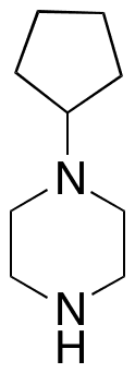 1-â€‹Cyclopentylpiperazine - Chemical structure and product image