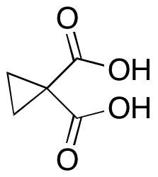 1,1-Cyclopropanedicarboxylic Acid - Chemical structure and product image