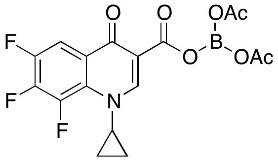 1-Cyclopropyl-6,7,8-trifluoro-1,4-dihydro-4-oxo-3-quinolinecarboxylic Acid Anhydride with Diacetyl Borate - Chemical structure and product image