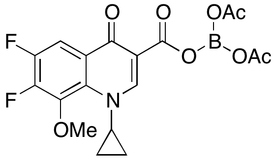1-Cyclopropyl-6,7-difluoro-1,4-dihydro-8-methoxy-4-oxo-3-quinolinecarboxylic Acid Anhydride with Diacetyl Borate - Chemical structure and product image