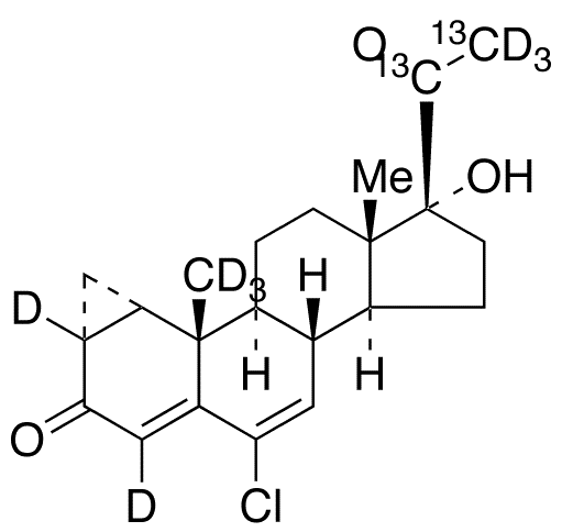 Cyproterone-13C2,d8 - Chemical structure and product image