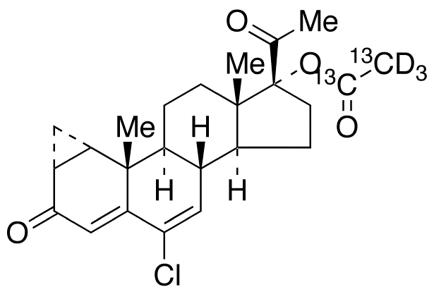 Cyproterone Acetate-13C2,d3 - Chemical structure and product image