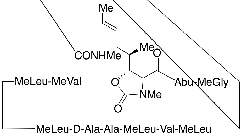 (1,11-seco)-Cyclosporin A Oxazolidinone Methylamide - Chemical structure and product image