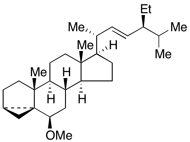 (3 beta,5 alpha,6 beta,22E)-3,5-Cyclostigmast-22-ene 6-Methyl Ether - Chemical structure and product image