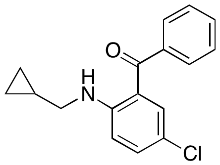 2-Cyclopropylmethylamino-5-chlorobenzophenone - Chemical structure and product image