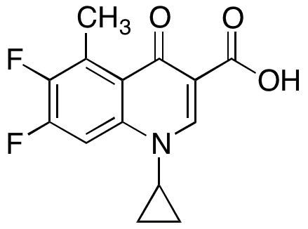 1-Cyclopropyl-6,7-difluoro-1,4-dihydro-5-methyl-4-oxo-3-quinolinecarboxylic Acid - Chemical structure and product image
