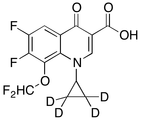 1-Cyclopropyl-8-(difluoromethoxy)-6,7-difluoro-1,4-dihydro-4-oxo-3-quinolinecarboxylic Acid-d4 - Chemical structure and product image