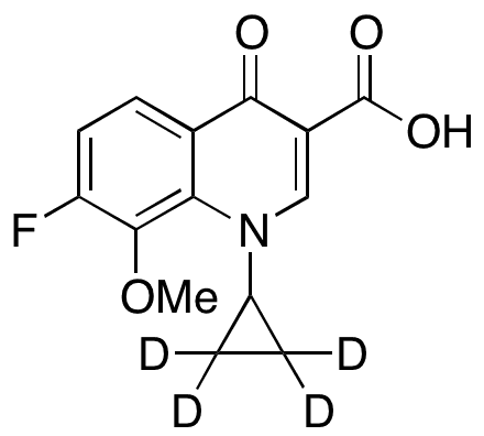 1-Cyclopropyl-7-fluoro-1,4-dihydro-8-methoxy-4-oxo-3-quinolinecarboxylic Acid-d4 - Chemical structure and product image