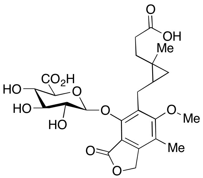 4-Cyclopropylmethyl-O-glucuronide Mycophenolic Acid - Chemical structure and product image