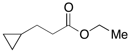 Cyclopropanepropanoiâ€‹c Acid Ethyl Ester - Chemical structure and product image