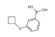 3-(Cyclobutylthio)phenylboronic acid - Chemical structure and product image