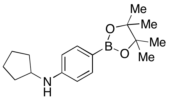 N-Cyclopentyl-4-(4,4,5,5-tetramethyl-1,3,2-dioxaborolan-2-yl)benzenamine - Chemical structure and product image