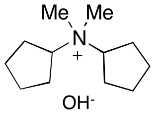 N-Cyclopentyl-N,N-dimethyl-cyclopentanaminium Hydroxide - Chemical structure and product image