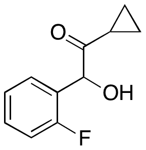 1-Cyclopropyl-2-(2-fluorophenyl)-2-hydroxy-ethanone - Chemical structure and product image
