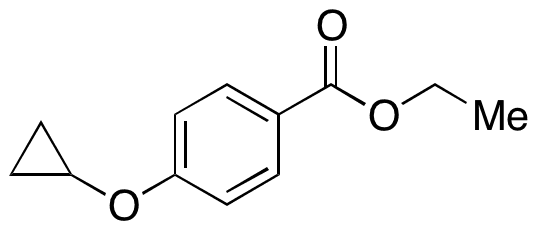 4-Cyclopropyloxybenzoic Acid Ethyl Ester - Chemical structure and product image