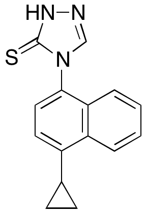4-(4-Cyclopropylnaphthalen-1-yl)-1H-1,2,4-triazole-5(4H)-thione - Chemical structure and product image