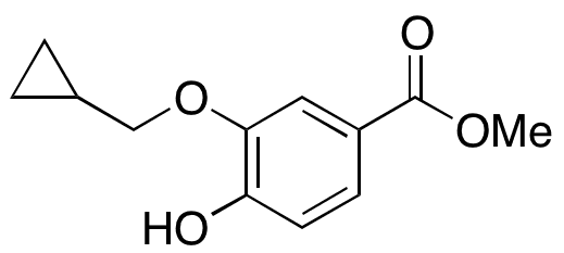 3-(Cyclopropylmethoxy)-3-hydroxybenzoic Acid Methyl Ester - Chemical structure and product image
